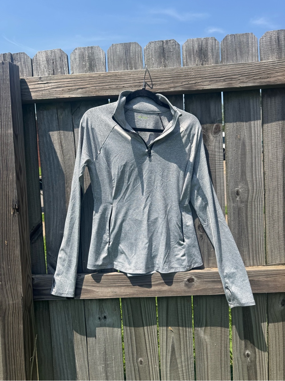 tek gear Light Gray Women's Quarter-Zip Pullover Hoodie